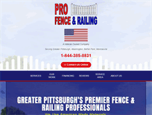 Tablet Screenshot of profenceandrailing.com